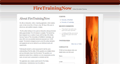 Desktop Screenshot of firetrainingnow.co.uk